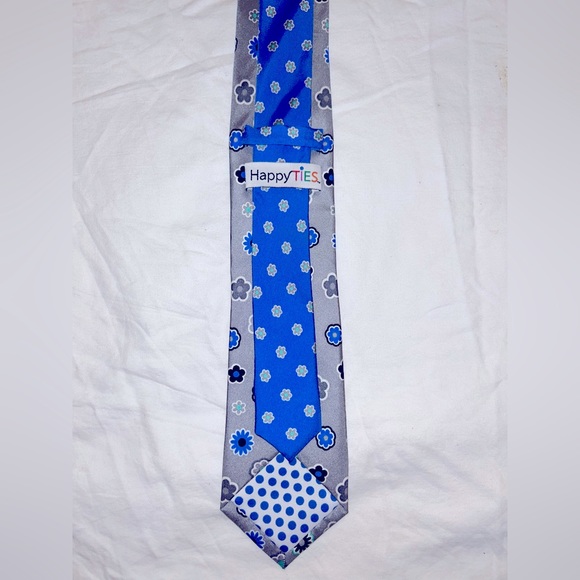 NWOT Happy Ties Men’s Necktie 100% Silk - Picture 2 of 3